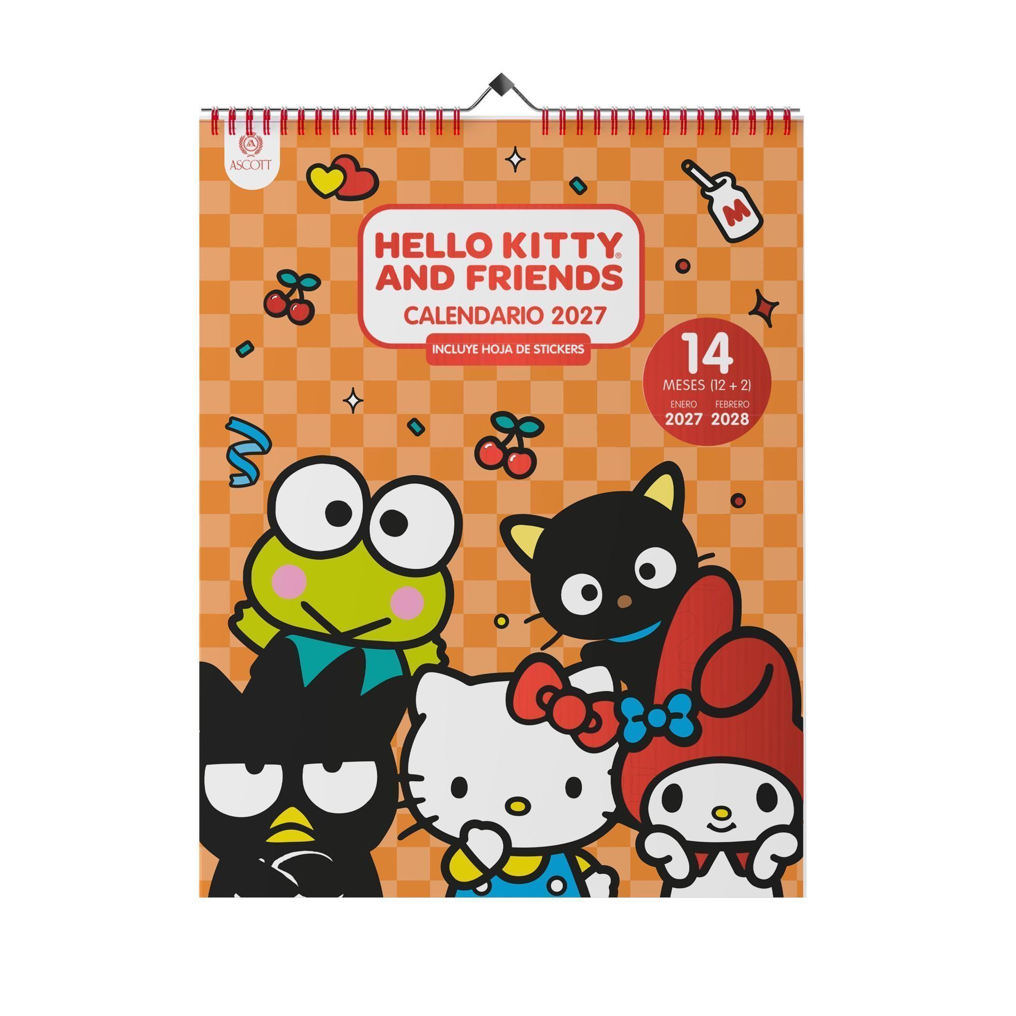 Calendario Pared Ascott Hello Kitty Friends The Gang 2027-0