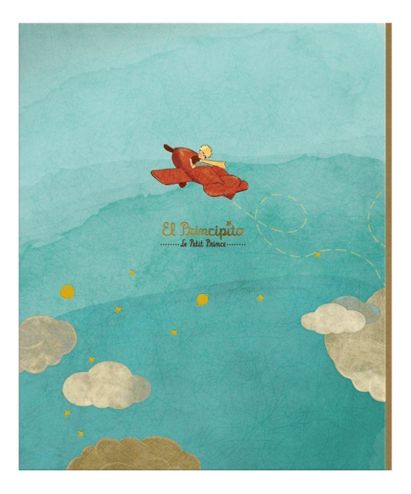 Libreta Lujo Cuaderno EL PRINCIPITO POR SIEMPRE + Lapiz Gel-2