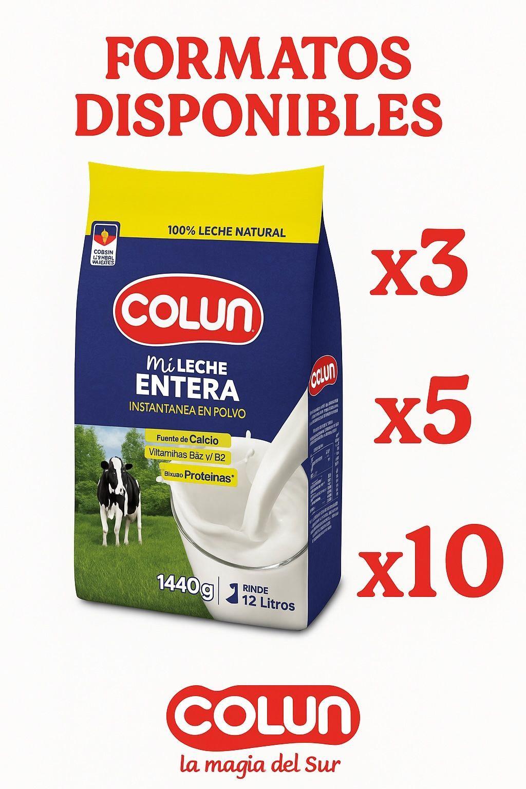 Leche En Polvo Entera Colun 1.44 Kg | Rinde 12 Litros-2