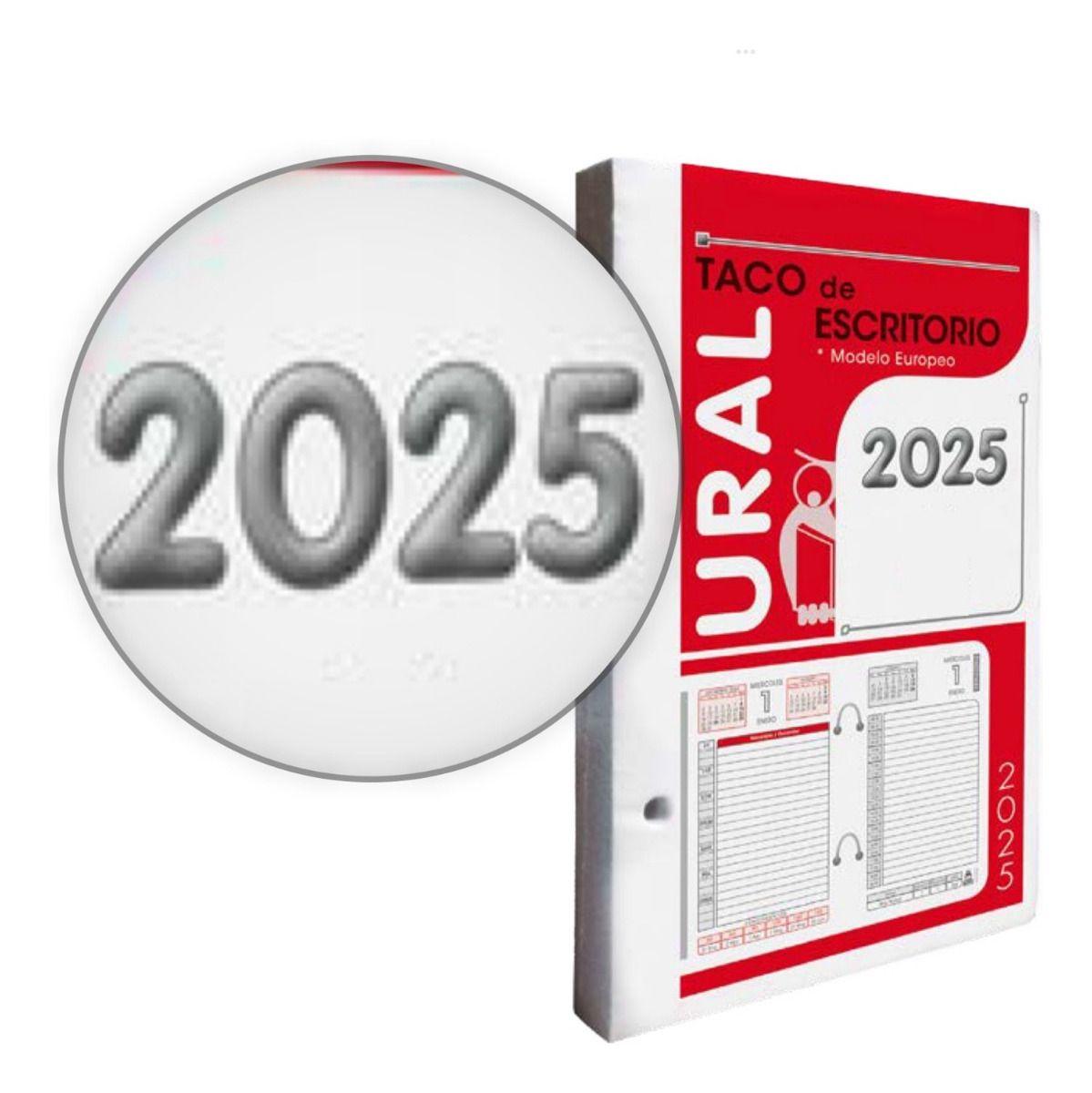 Agenda Taco Calendario Escritorio 2025 - Calendario Ural 10u-1