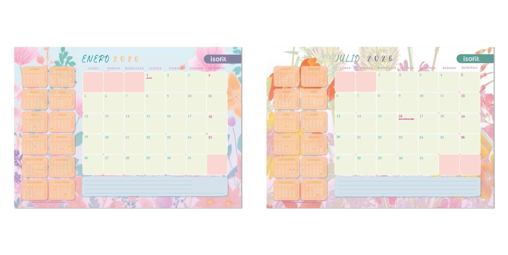 Planner Calendario Agenda Mensual Escritorio Mujer - 10uni-0