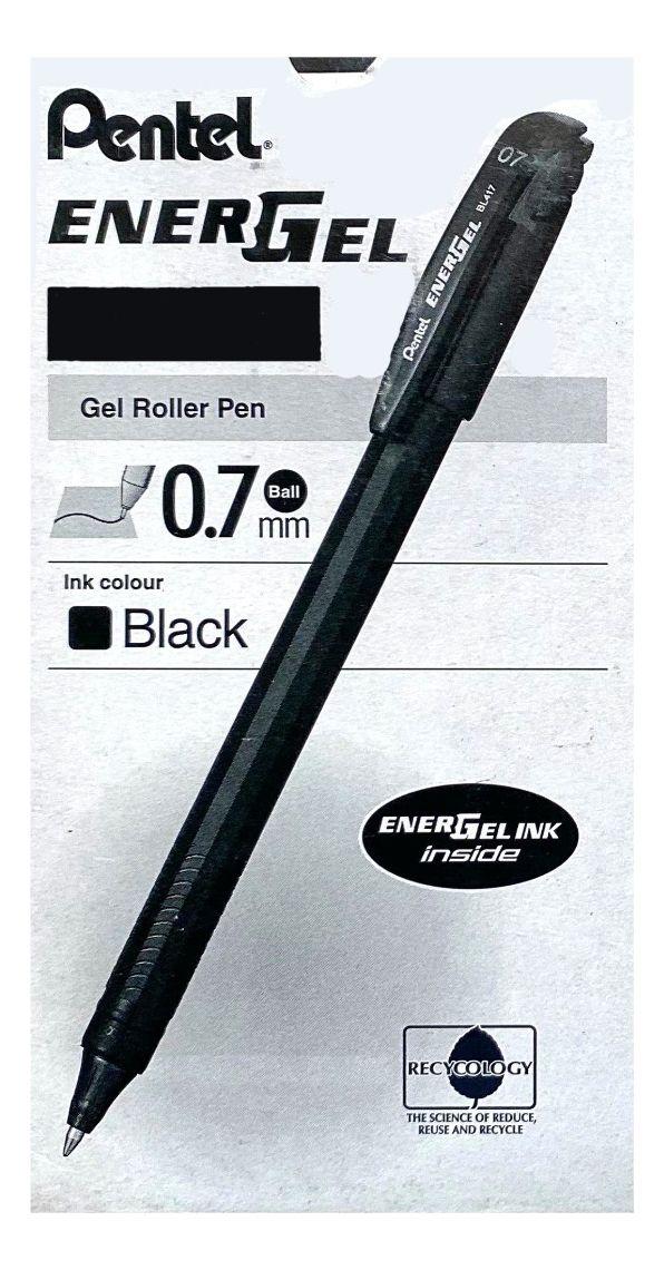 Roller Energel Lapiz Gel Pentel Makkuro 0,7mm Negro - 12uni-0