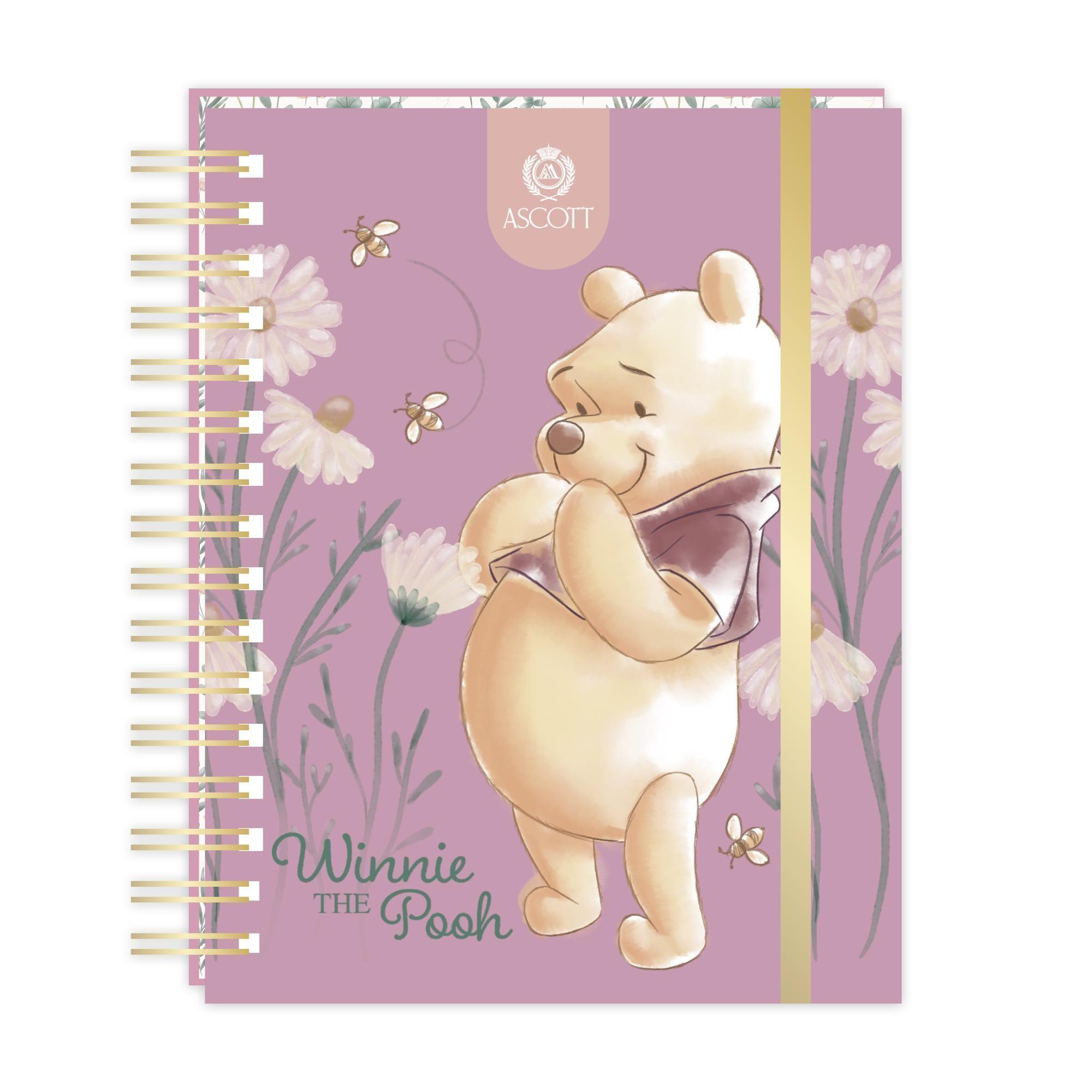 Planner Ascott Winnie Pooh Floral Rosa 2027 17,8x23,5 cm-0