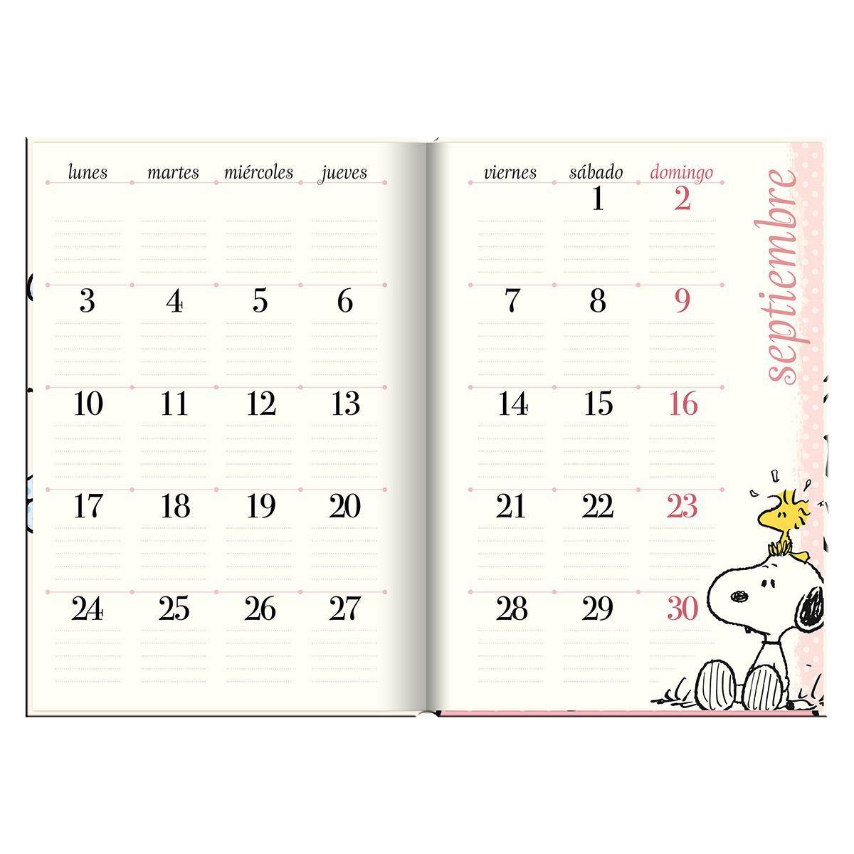 Agenda Snoopy Summer Beach Dia x Pagina 2023-2