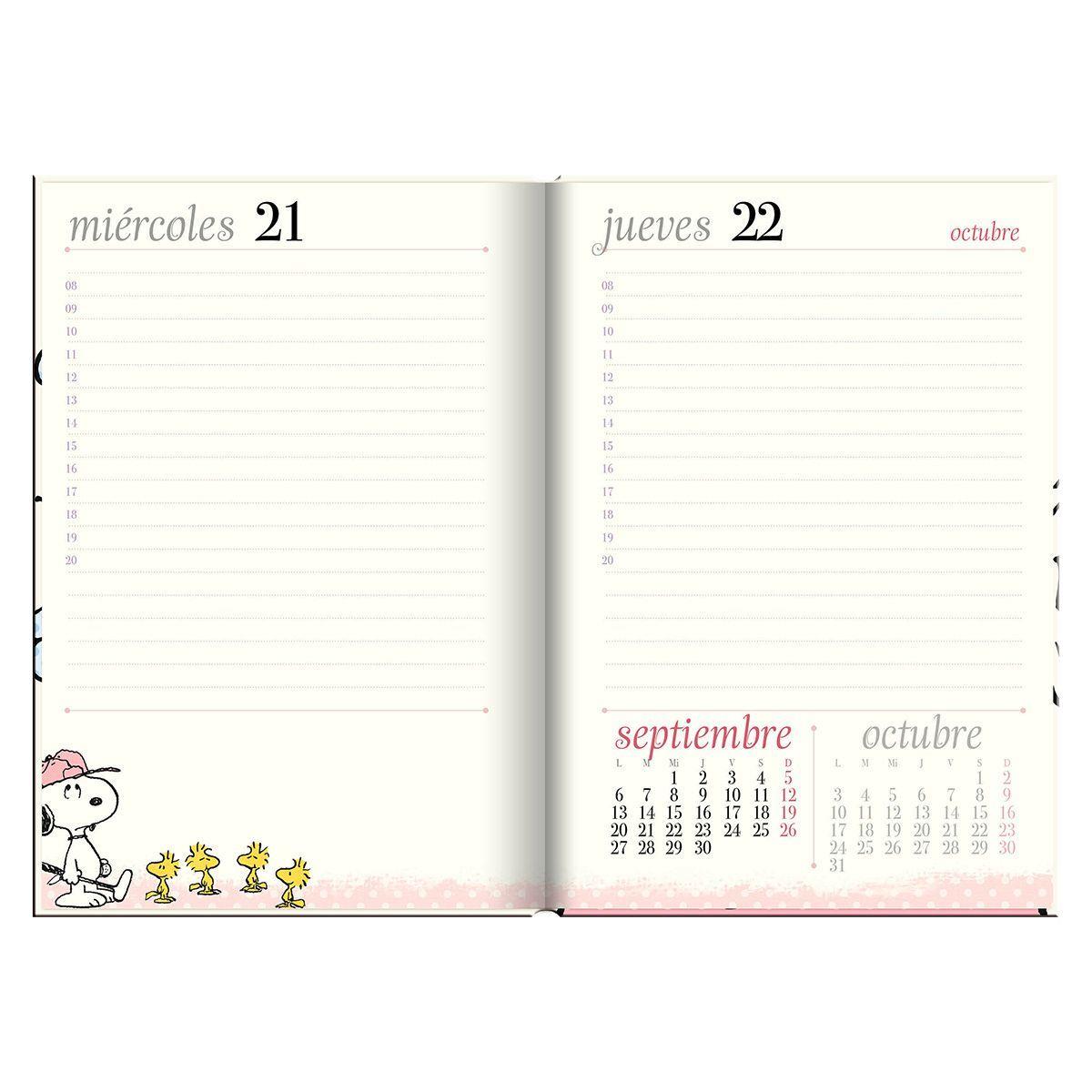 Agenda Snoopy Summer Beach Dia x Pagina 2023-4