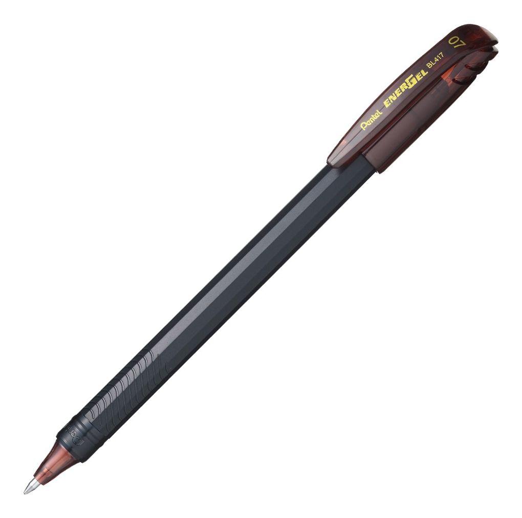 Roller Energel Lapiz Gel Pentel Makkuro 0,7mm Café - 12uni-2