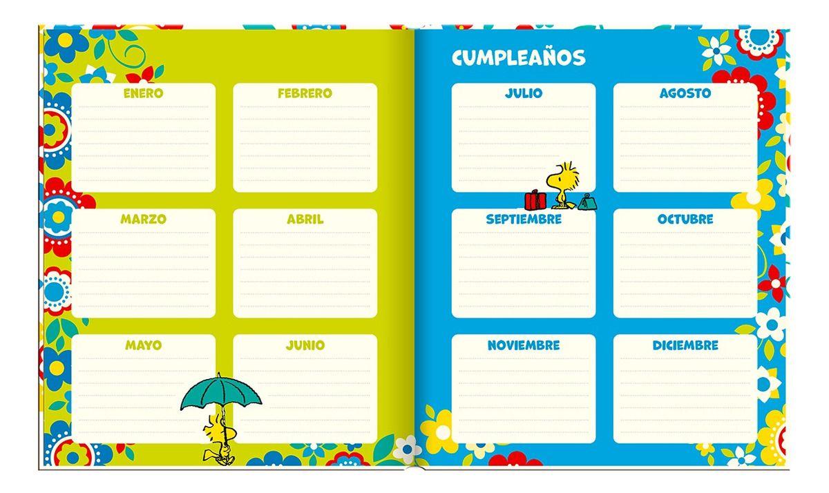 Agenda Snoopy Disfruta la Vida Semana a la Vista 2025-2