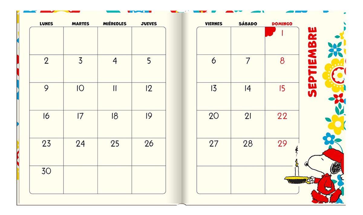 Agenda Snoopy Disfruta la Vida Semana a la Vista 2025-3