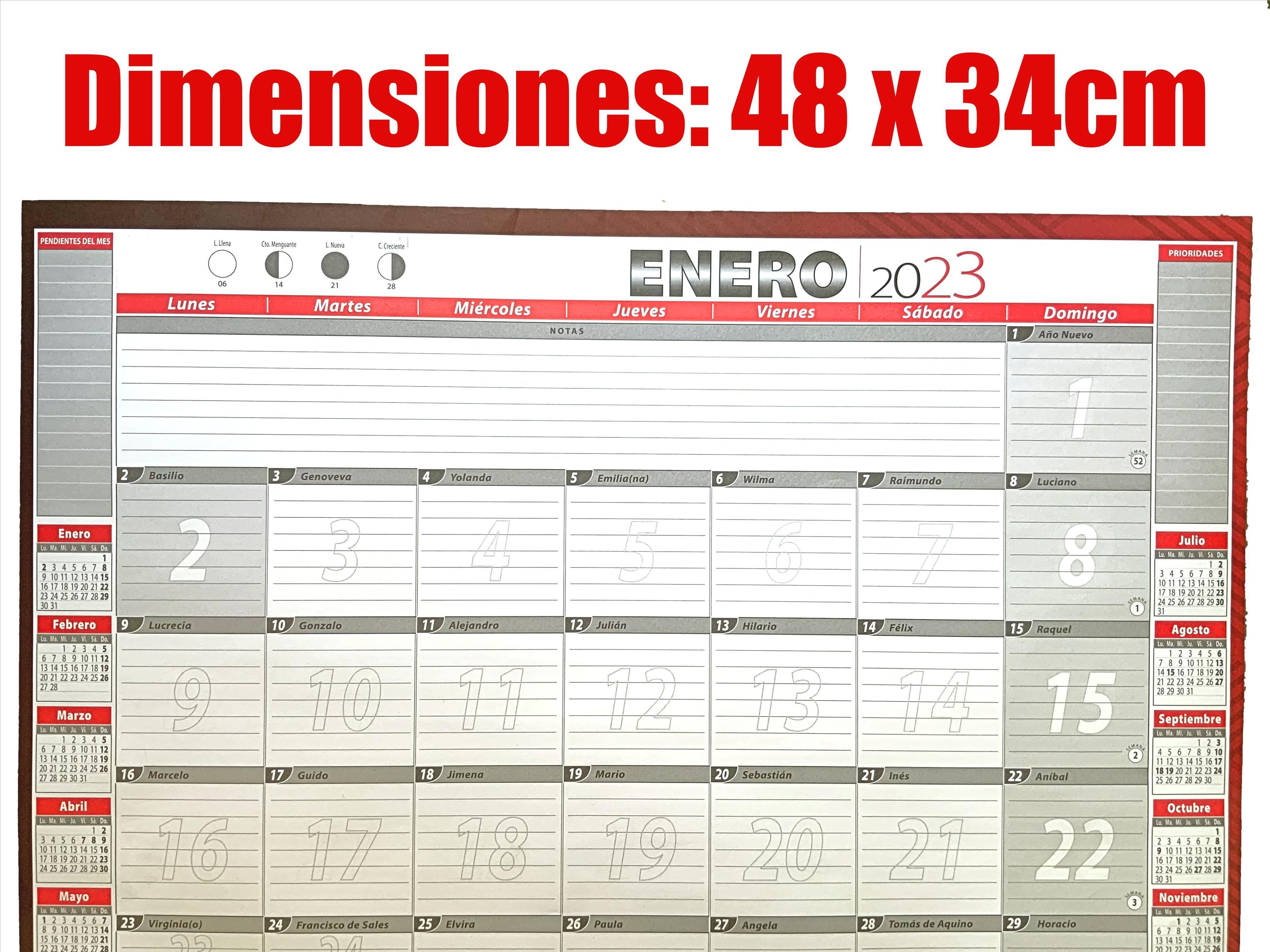 PLANNER CALENDARIO DE ESCRITORIO TRABAJO AÑO 2023-4