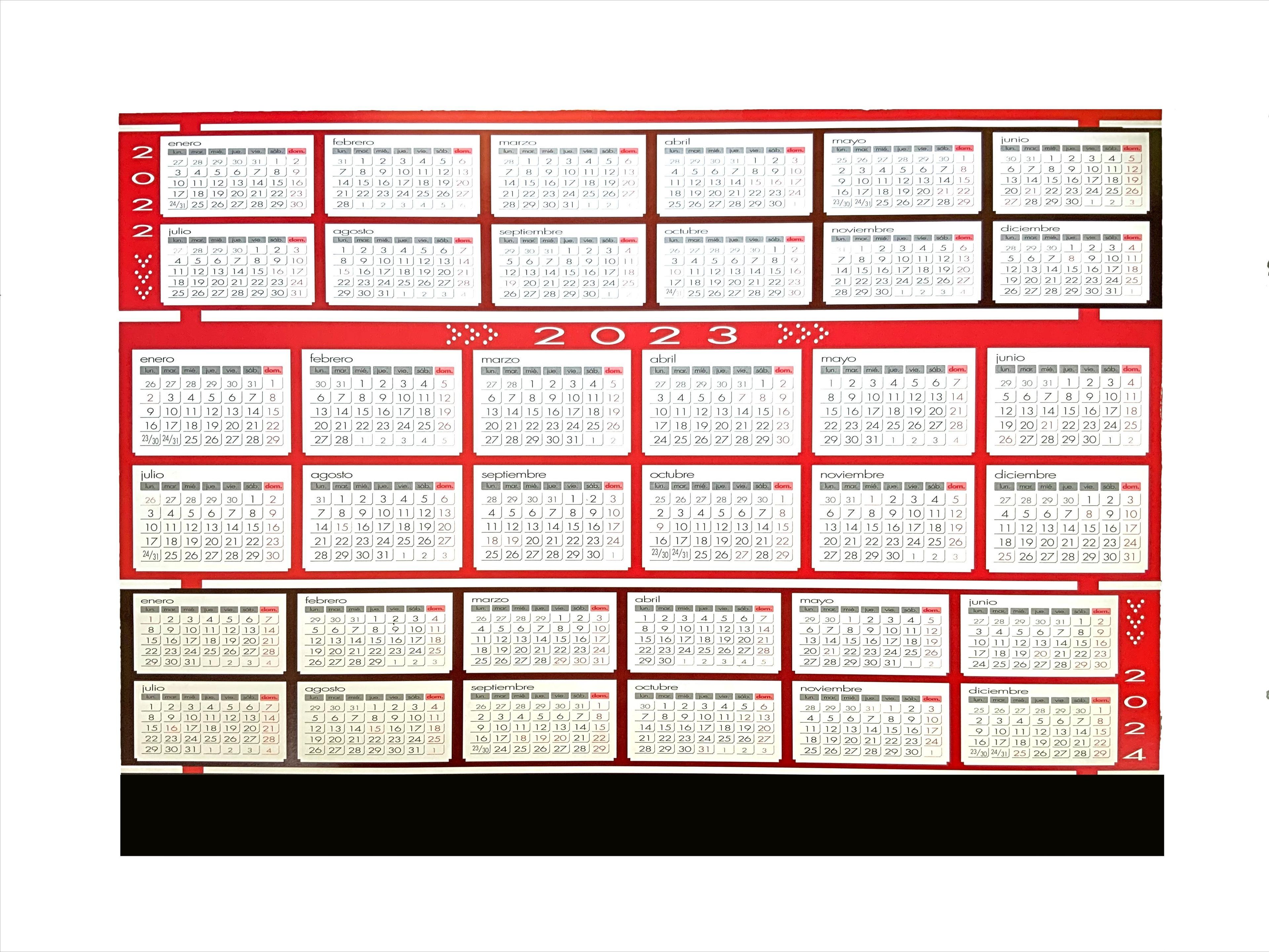 PLANNER CALENDARIO DE ESCRITORIO TRABAJO AÑO 2023-1