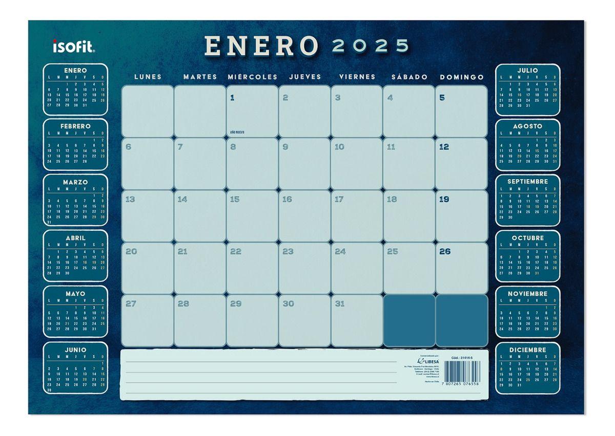 Planner Calendario Agenda Mensual Escritorio - 10uni-4