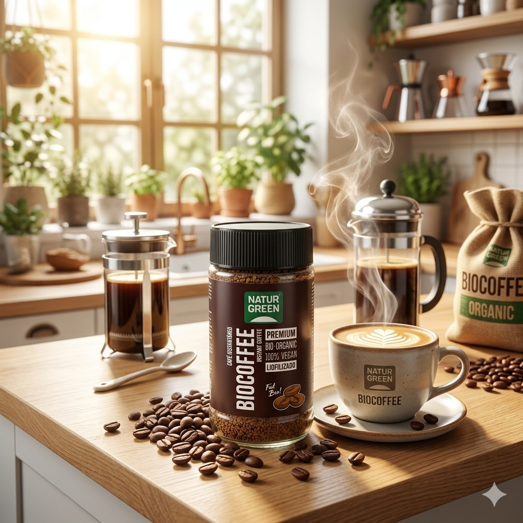 Café Instantáneo Bio Naturgreen Premium Liofilizado 100g-3