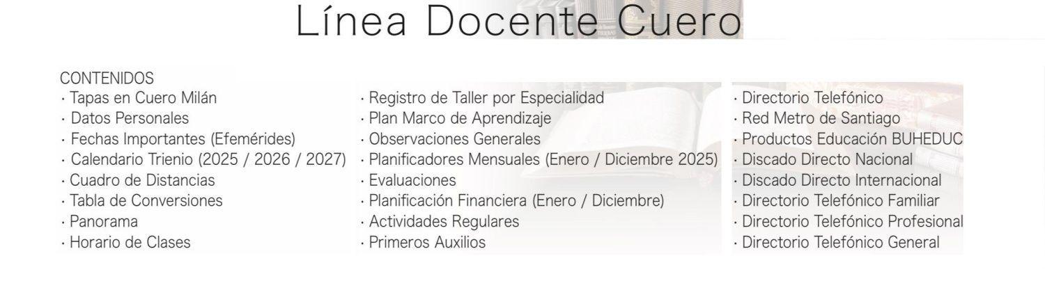 Agenda Buho Profesor 2025 - Cuero + Lapiceras Ejecutivas-3