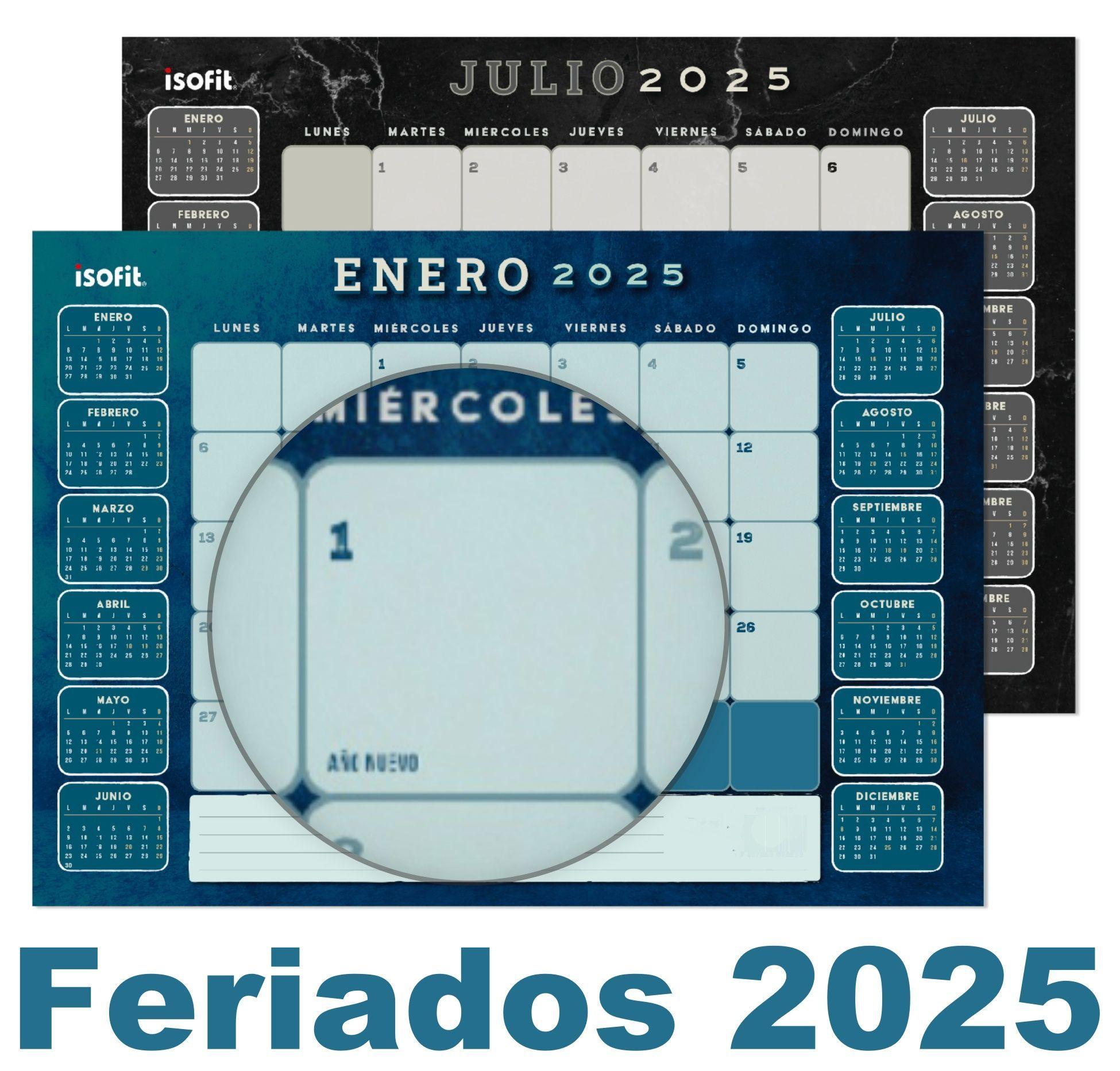 Planner Calendario Agenda Mensual Escritorio 2024 Y 2025-7