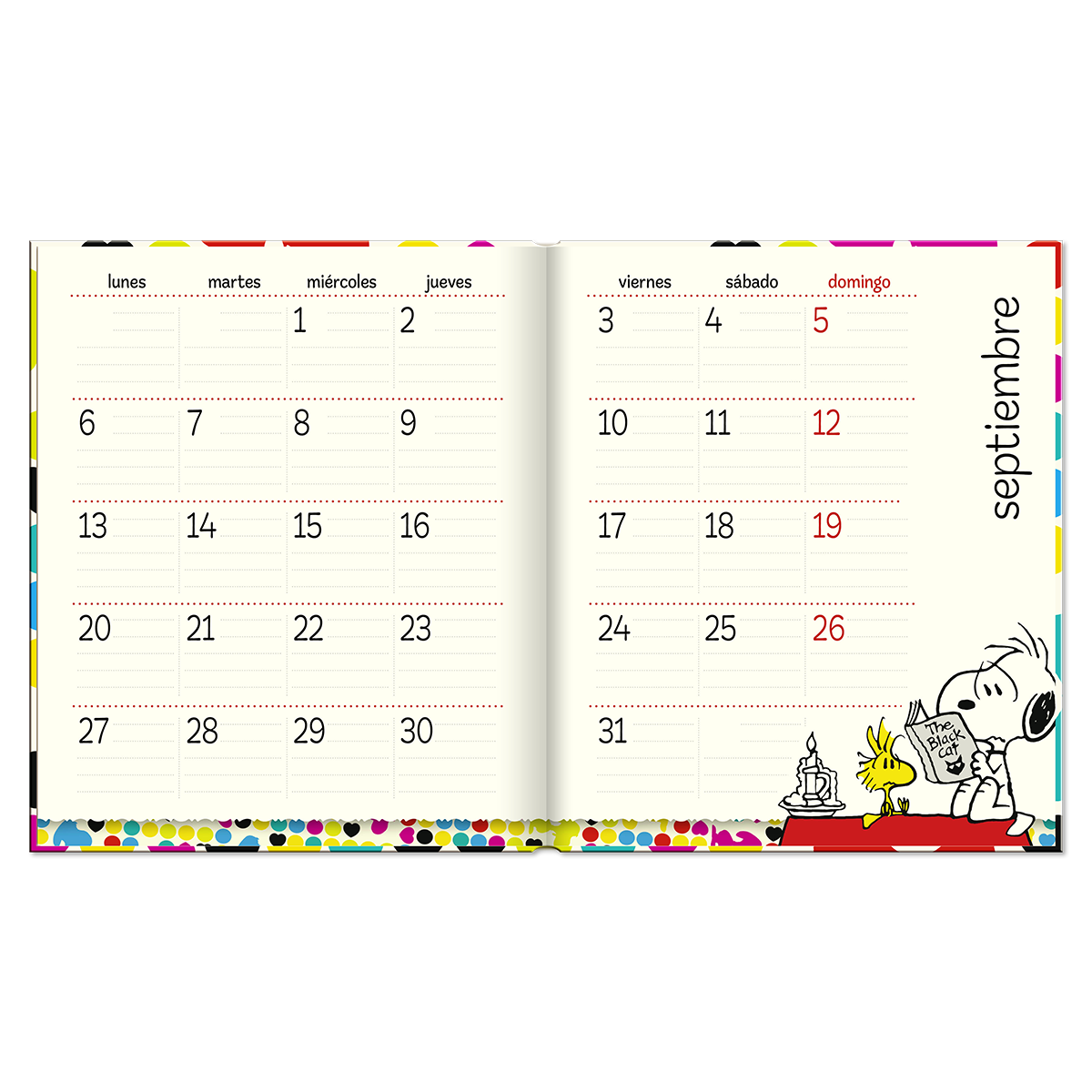 Agenda Snoopy The Real True Colors Semana A La Vista 2024-2