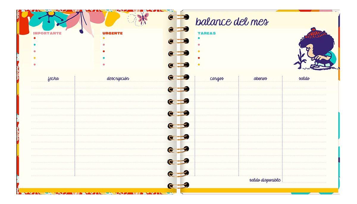 Agenda Mafalda Pocket Contigo a todas Partes Sem Vista 2025-1