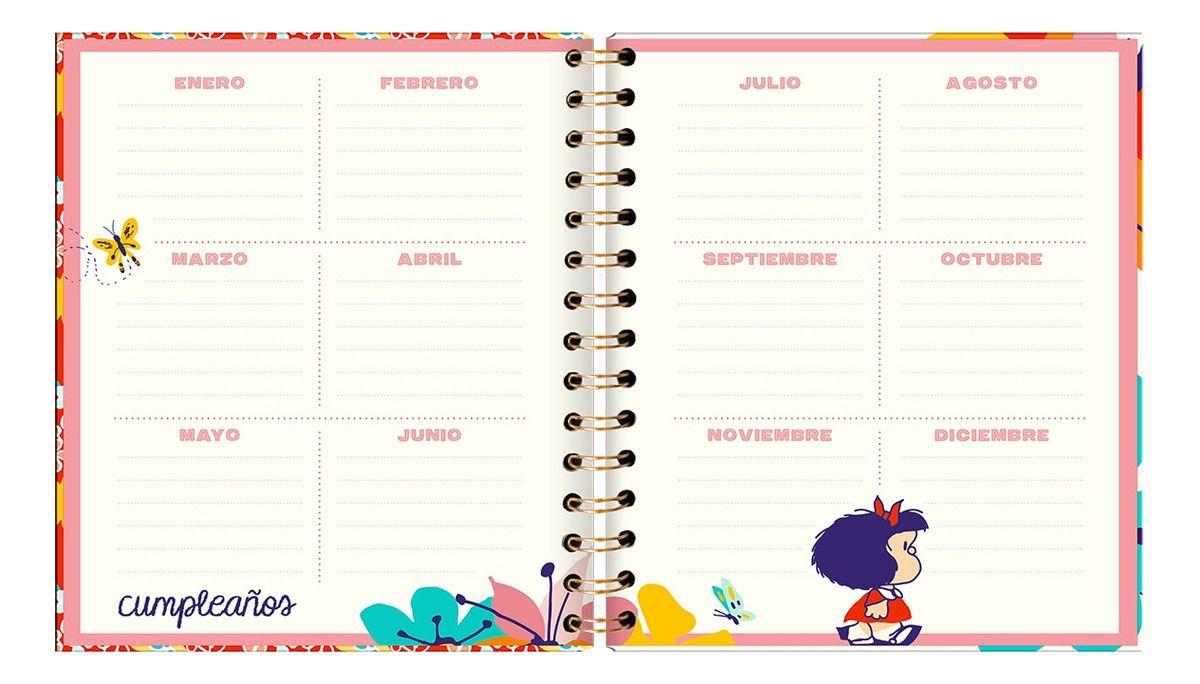 Agenda Mafalda Pocket Contigo a todas Partes Sem Vista 2025-2