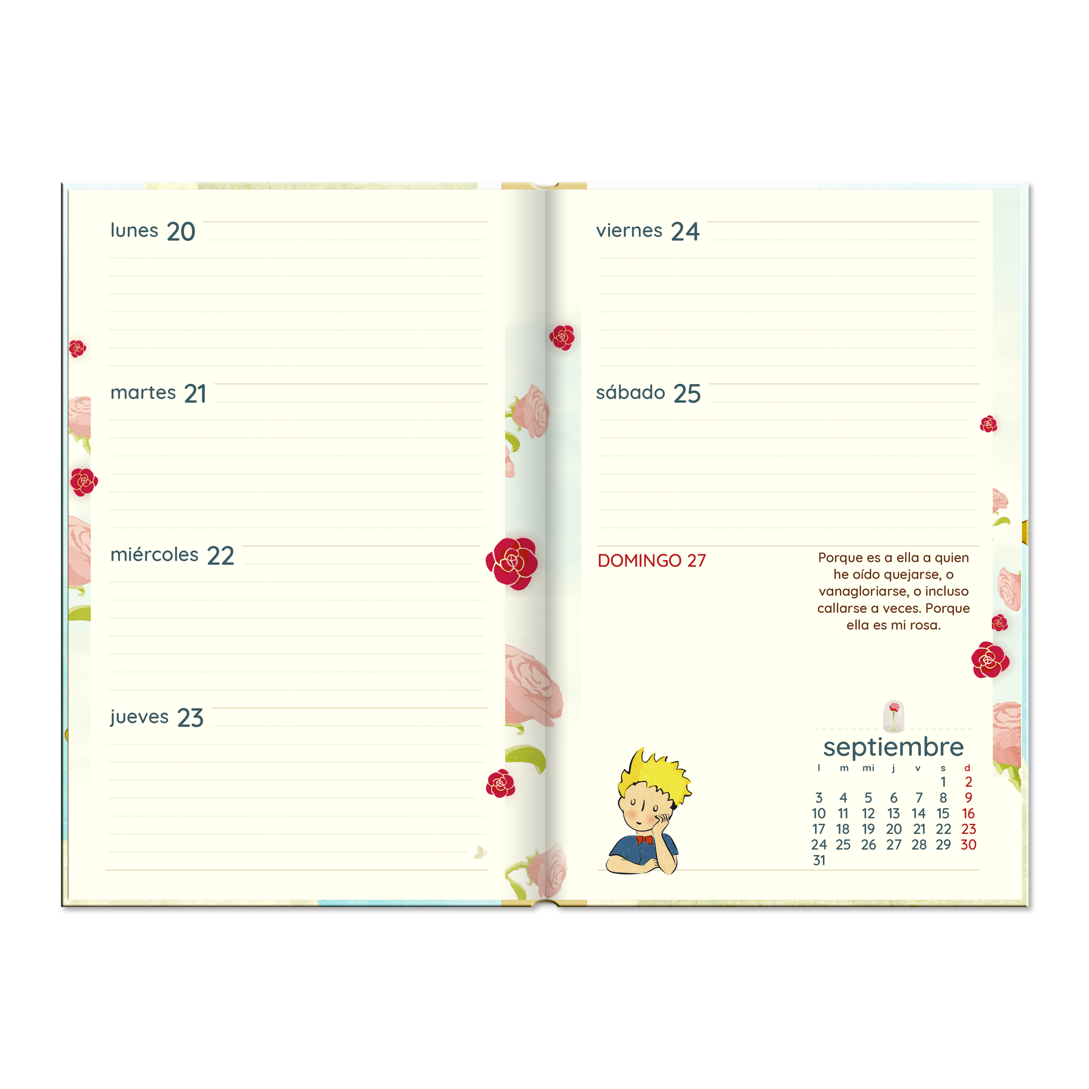 Agenda El Principito Hay una Flor en Ti - Sem Vista 2026-2