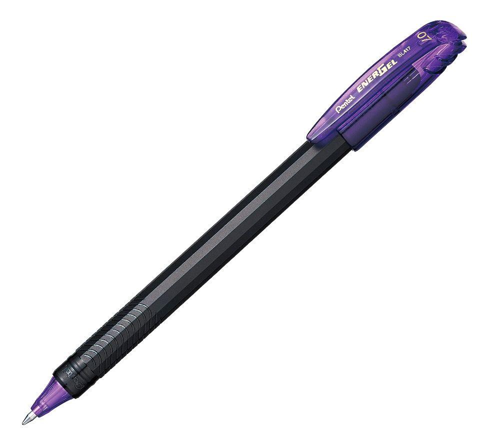 Roller Energel Lapiz Gel Pentel Makkuro 0,7mm Violet - 12u-2