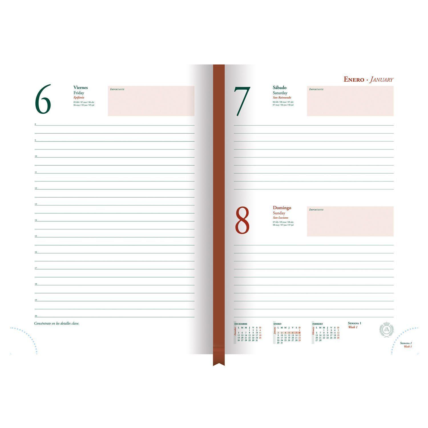 Agenda Ascott Presidente Clasica Dia X Pagina Cafe Año 2027-1