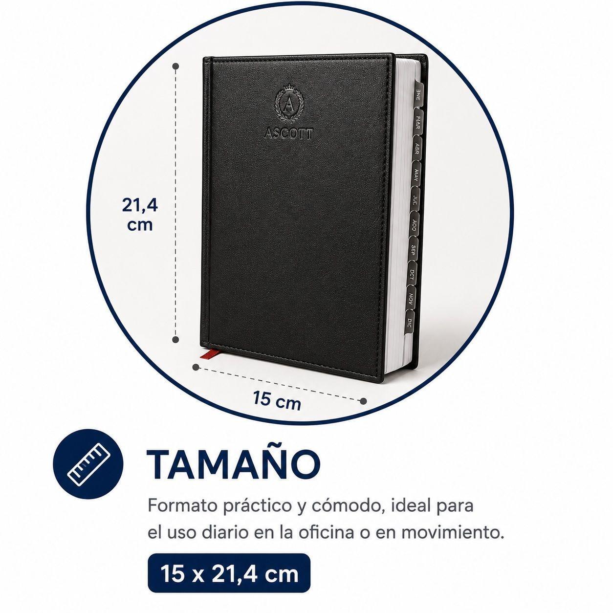 Agenda Ascott Presidente Clasica Dia X Pagina Cafe Año 2027-5