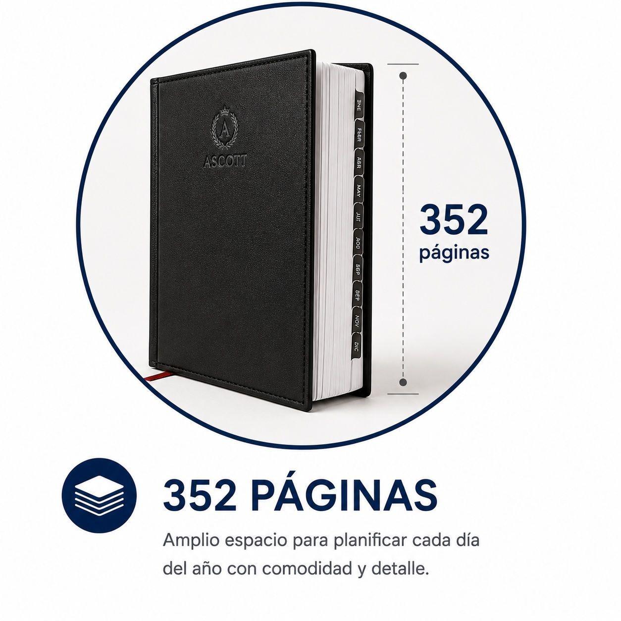 Agenda Ascott Presidente Clasica Dia X Pagina Cafe Año 2027-6