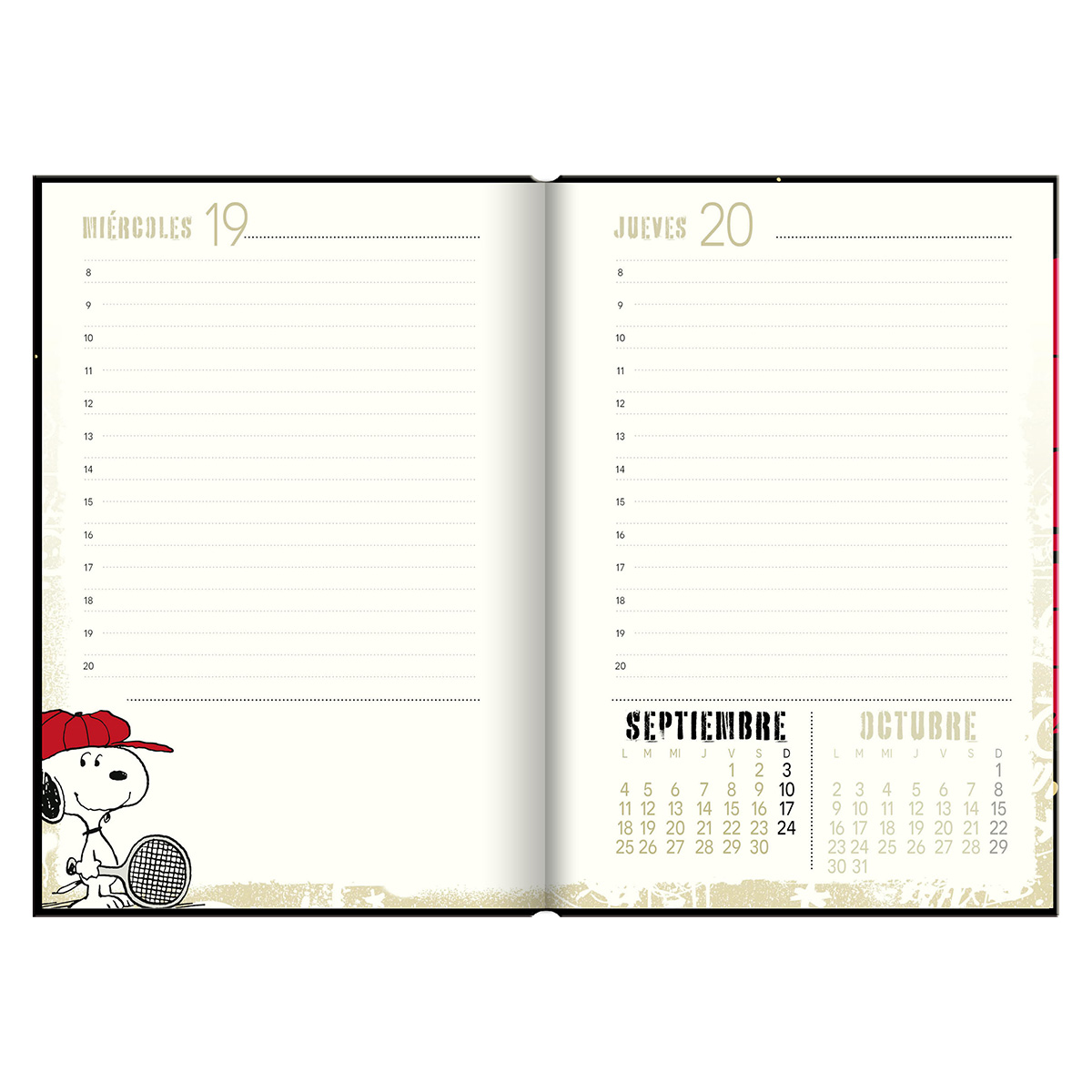 Agenda Snoopy Super Cool Dia x Pagina 2023-2