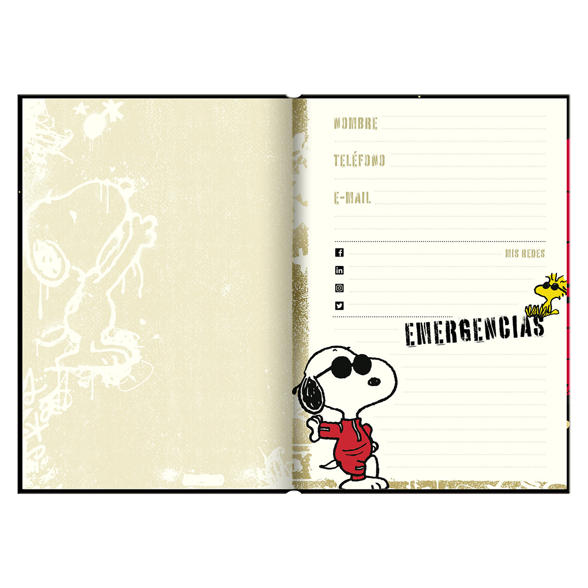 Agenda Snoopy Super Cool Dia x Pagina 2023-4