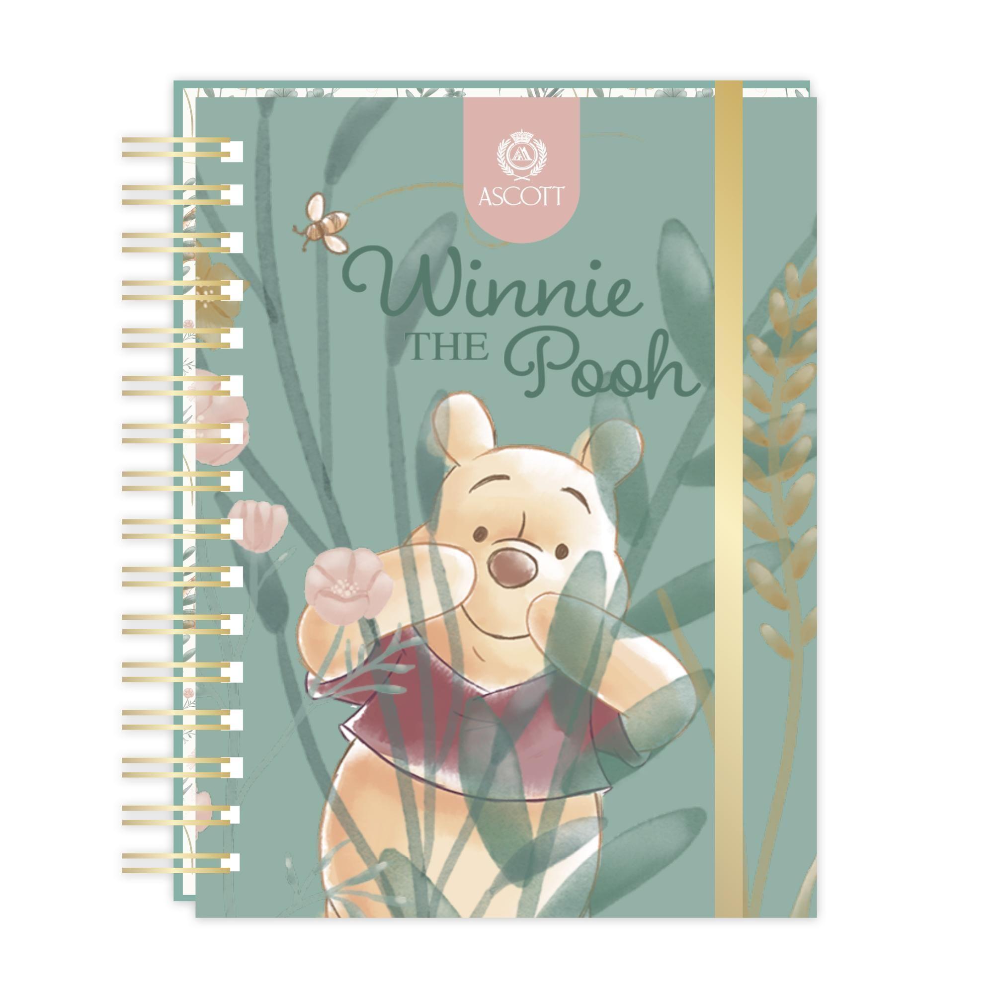 Planner Ascott Winnie Pooh Floral Verde 2027 17,8x23,5 cm-0