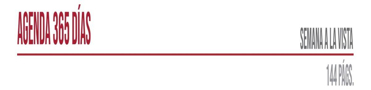 Agenda Ascott 365 Classic Semana A La Vista Designs Año 2025-6