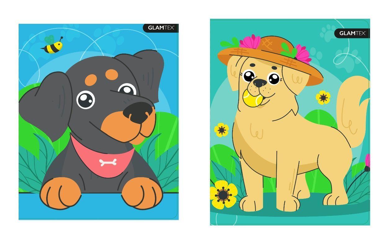 Cuaderno Glamtex Univesitario T.dura 100h 7mm Mascotas 10un-2