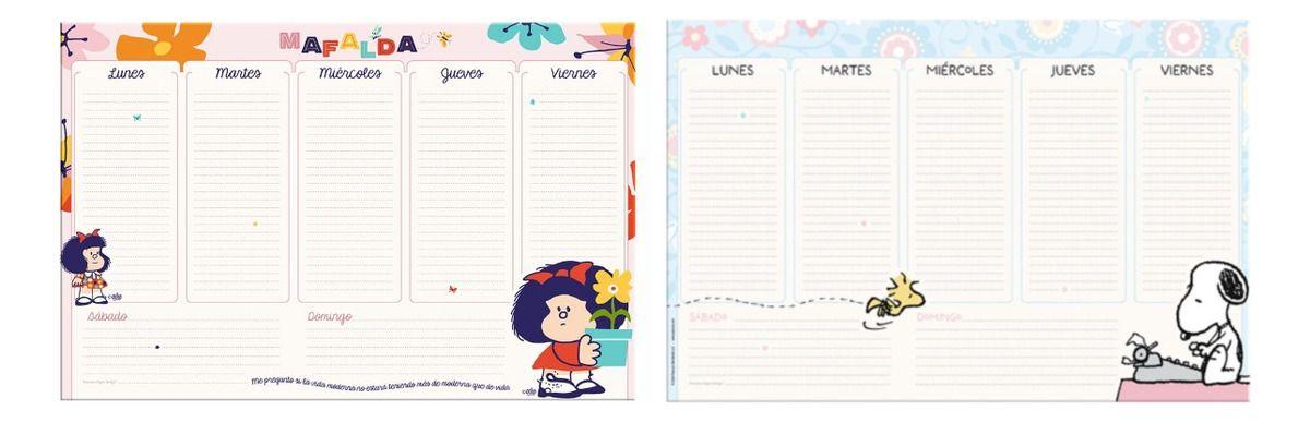 Planificador Calendario No Fechado Super Lujo MAFALDA-2