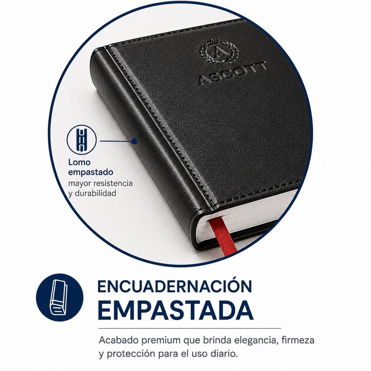 Agenda Ascott 365 Classic Semana A La Vista Negro 2027-2