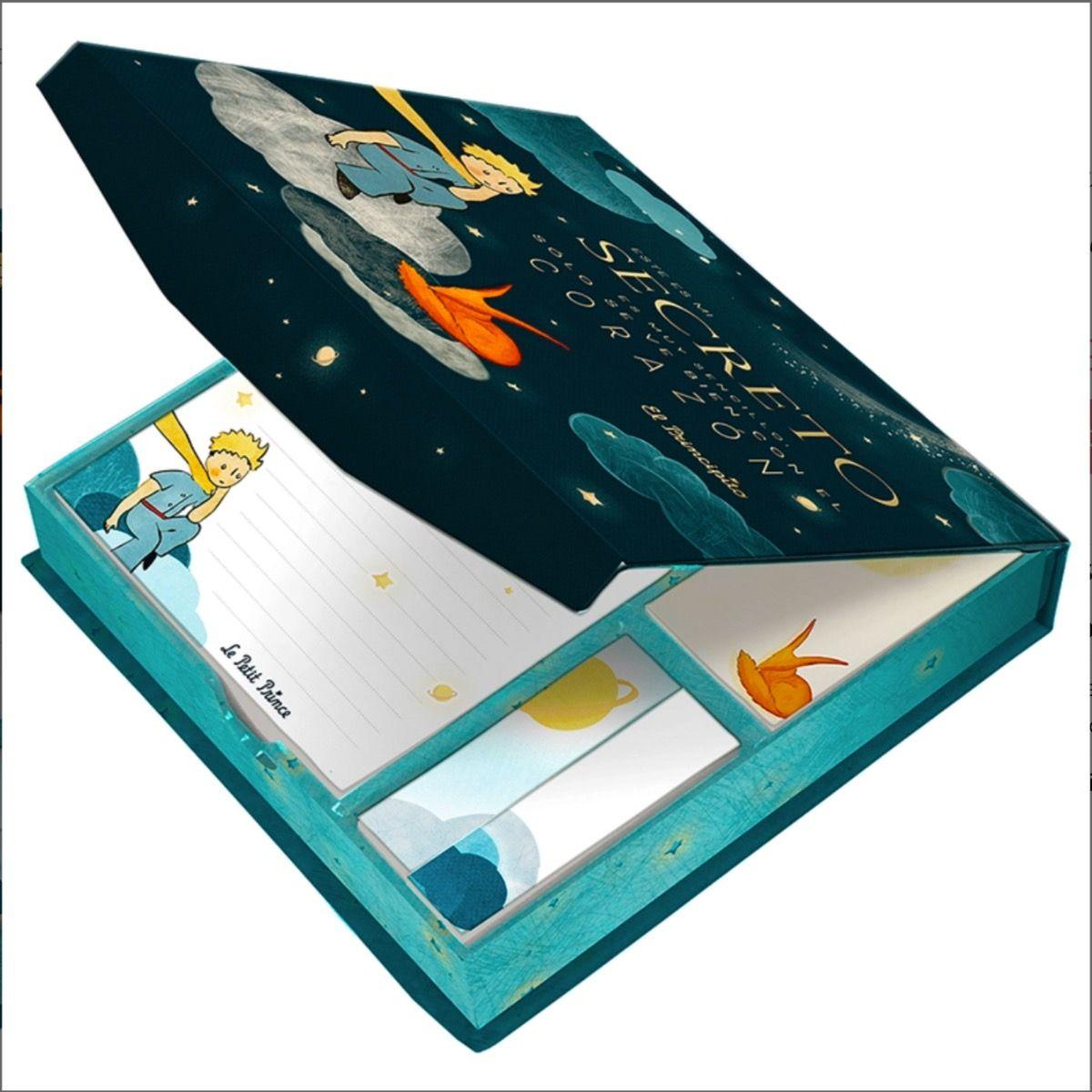 Caja Magnetica Lujo Notas y Block PRINCIPITO + Lapiz Gel (5)-3