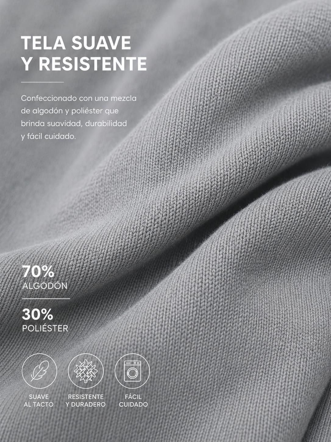 Pantalon De Buzo Recto Nino 240g Ajustable Basico Algodon-5