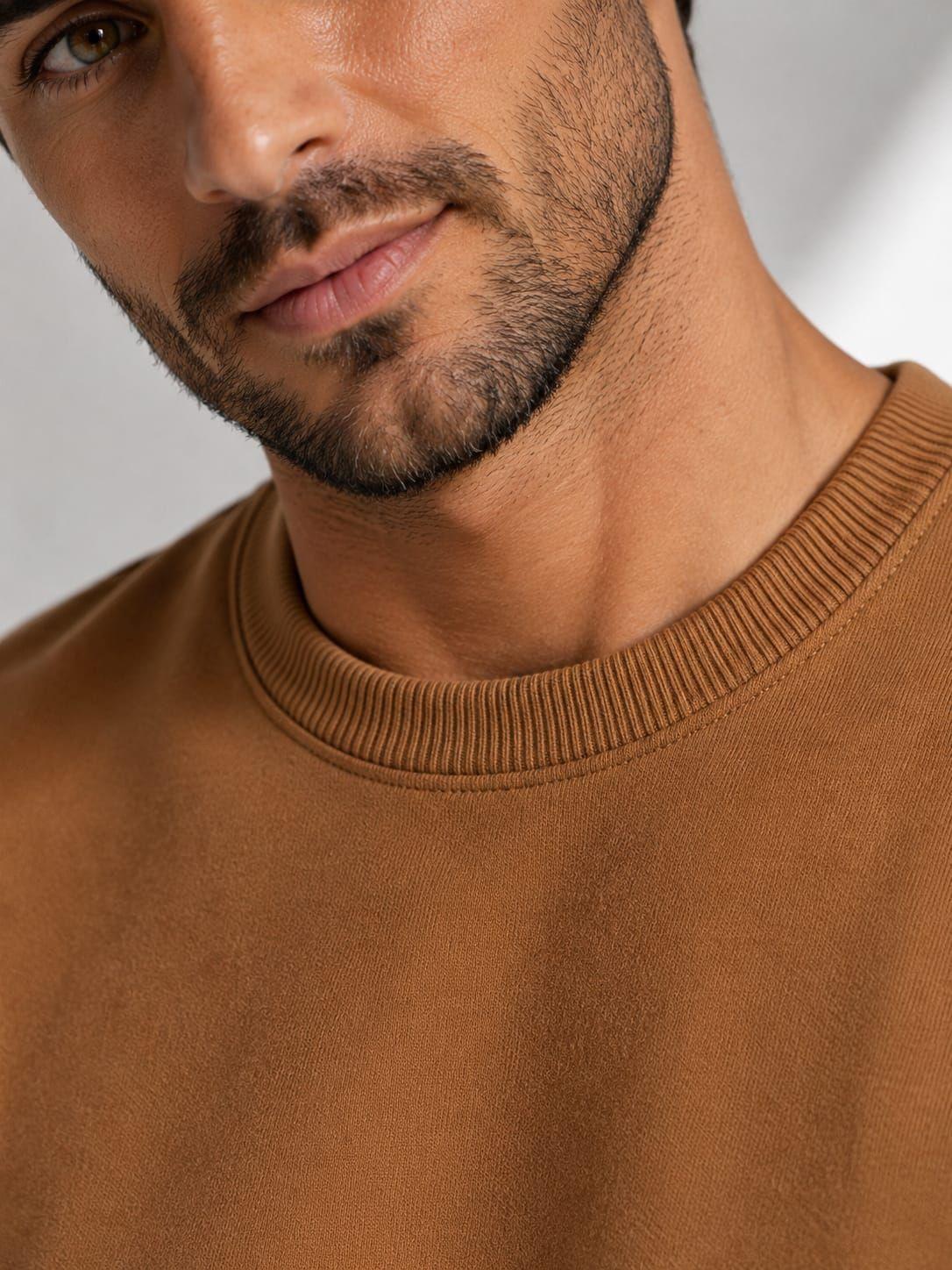 Poleron Polo Cuello Redondo 340g De Hombre 70 30 Basico-2