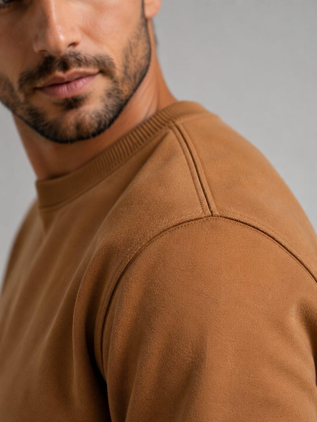 Poleron Polo Cuello Redondo 340g De Hombre 70 30 Basico-4