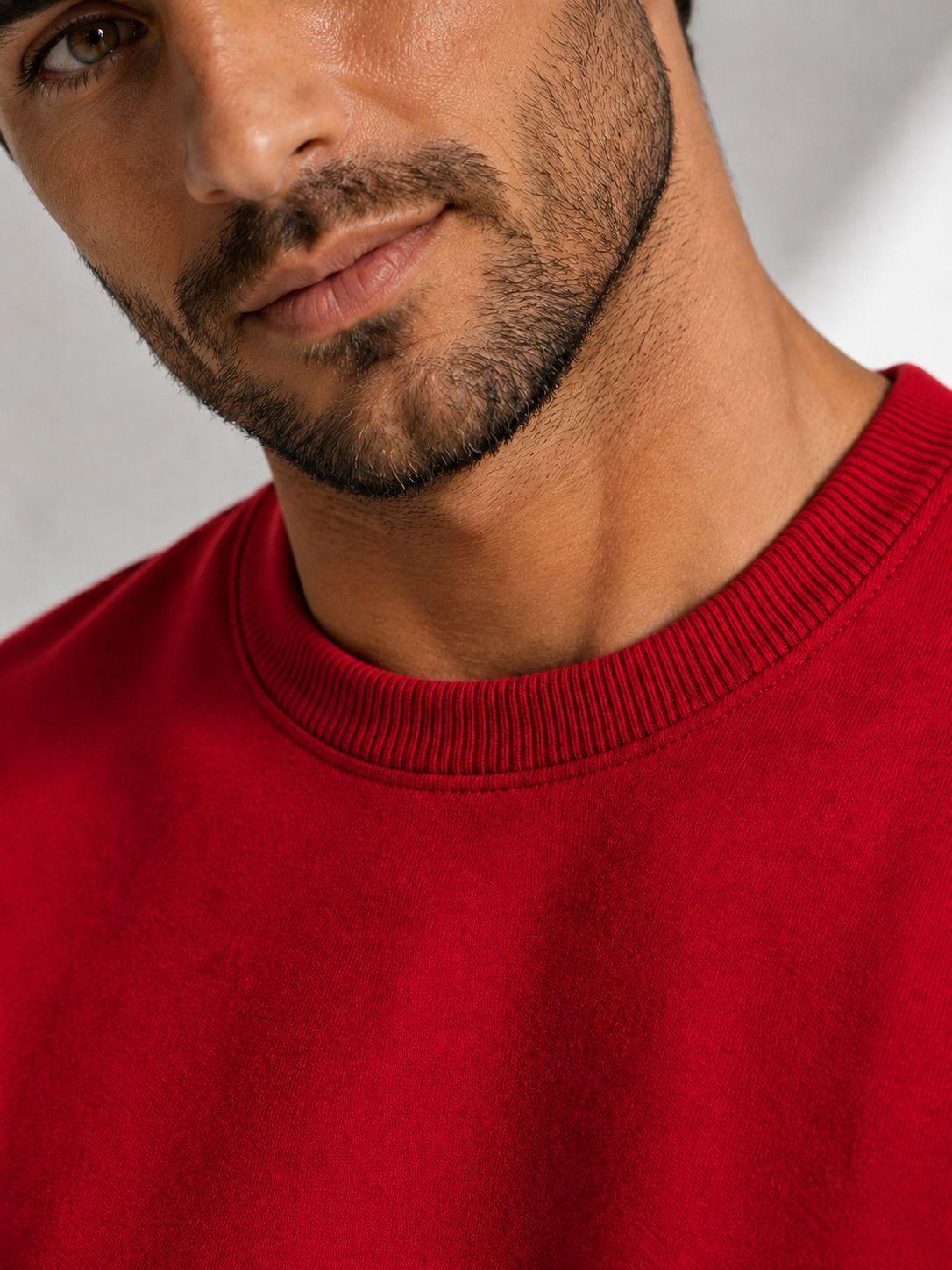 Poleron Polo Cuello Redondo 340g De Hombre 70 30 Basico-2