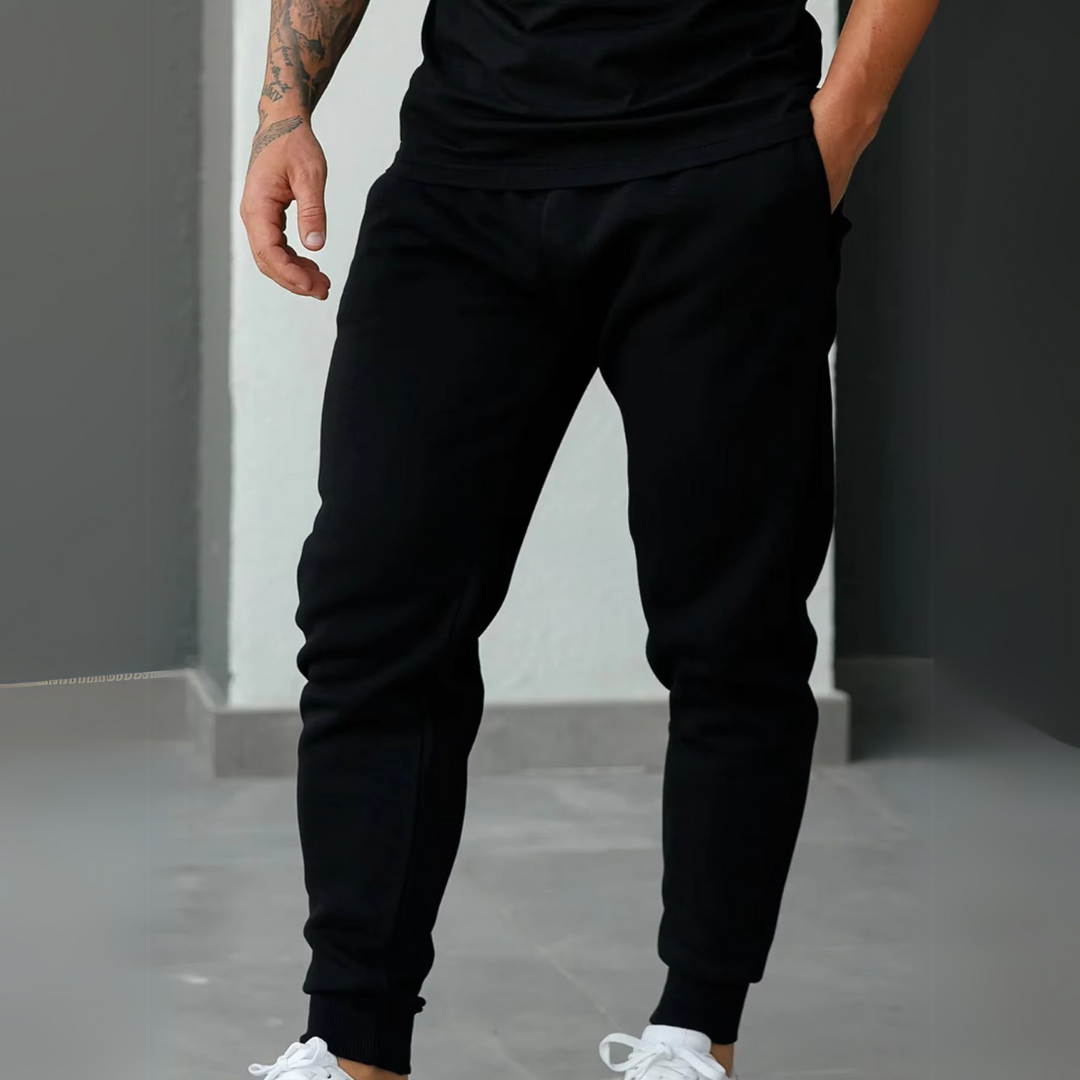 Pantalon Buzo Jogger Basico Ajustable Deportivos Elasticado Estampar Unisex-2