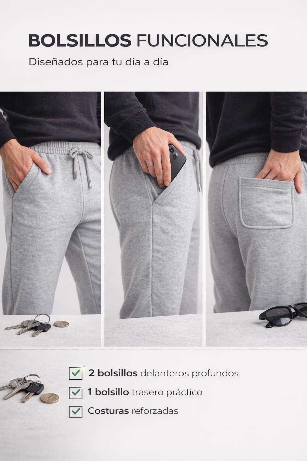 Pantalon Buzo Jogger Basico Ajustable Deportivos Elasticado Estampar Unisex-5