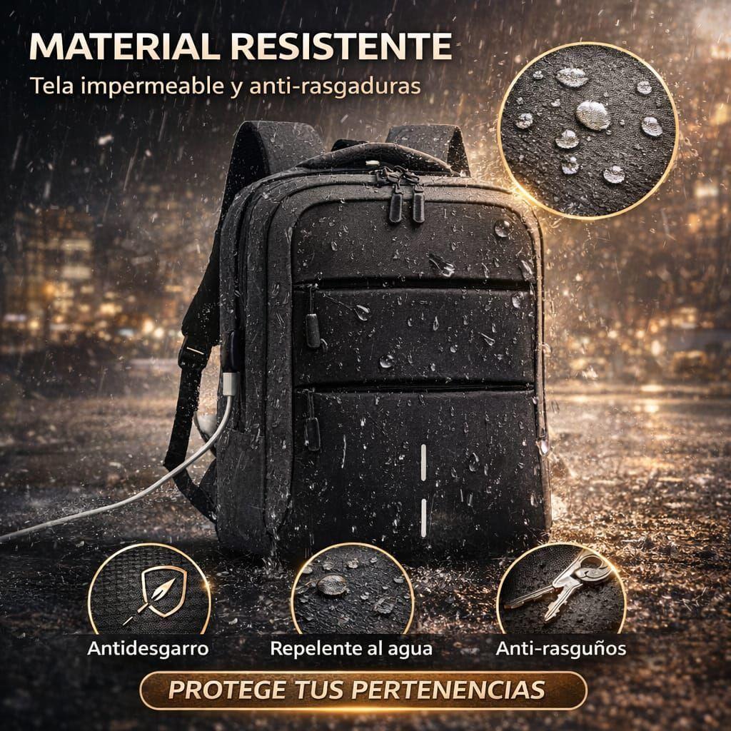 Mochila Viaje Notebook Cabina Impermeable Usb 35l-4