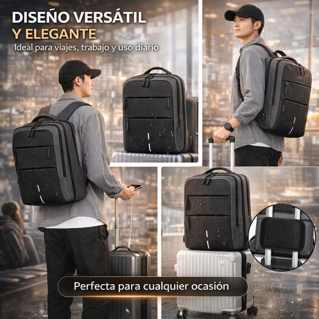 Mochila Viaje Notebook Cabina Impermeable Usb 35l-5