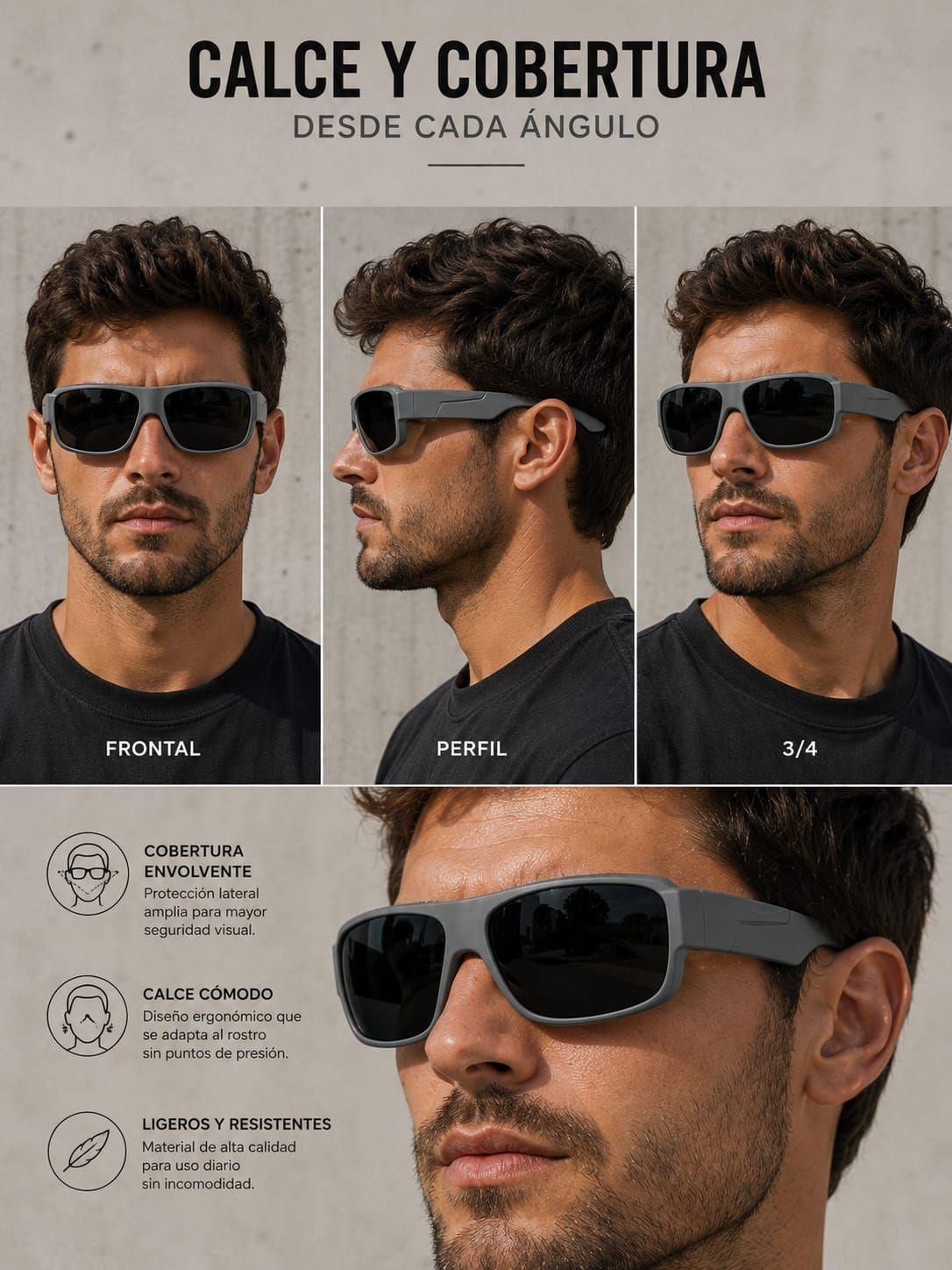 Lente De Sol Proteccion Uv400 Polarizado De Hombre Con Caja-6