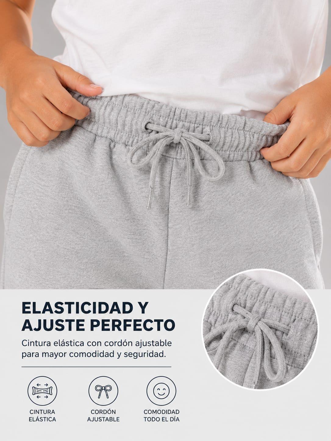Pantalon De Buzo Recto Basico 240g Ajustable 70 30 Unisex-3
