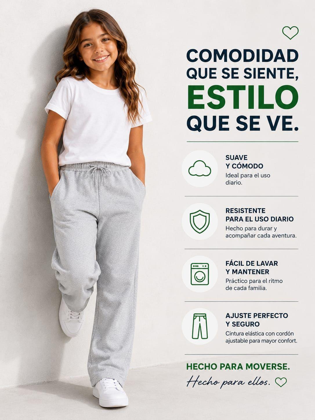 Pantalon De Buzo Recto Basico 240g Ajustable 70 30 Unisex-7