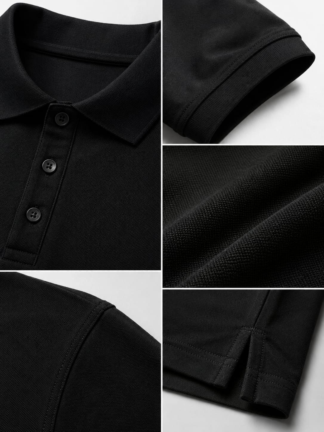 Polera Pique Polo Basica 60 40 Manga Corta 240gm Trabajo-3