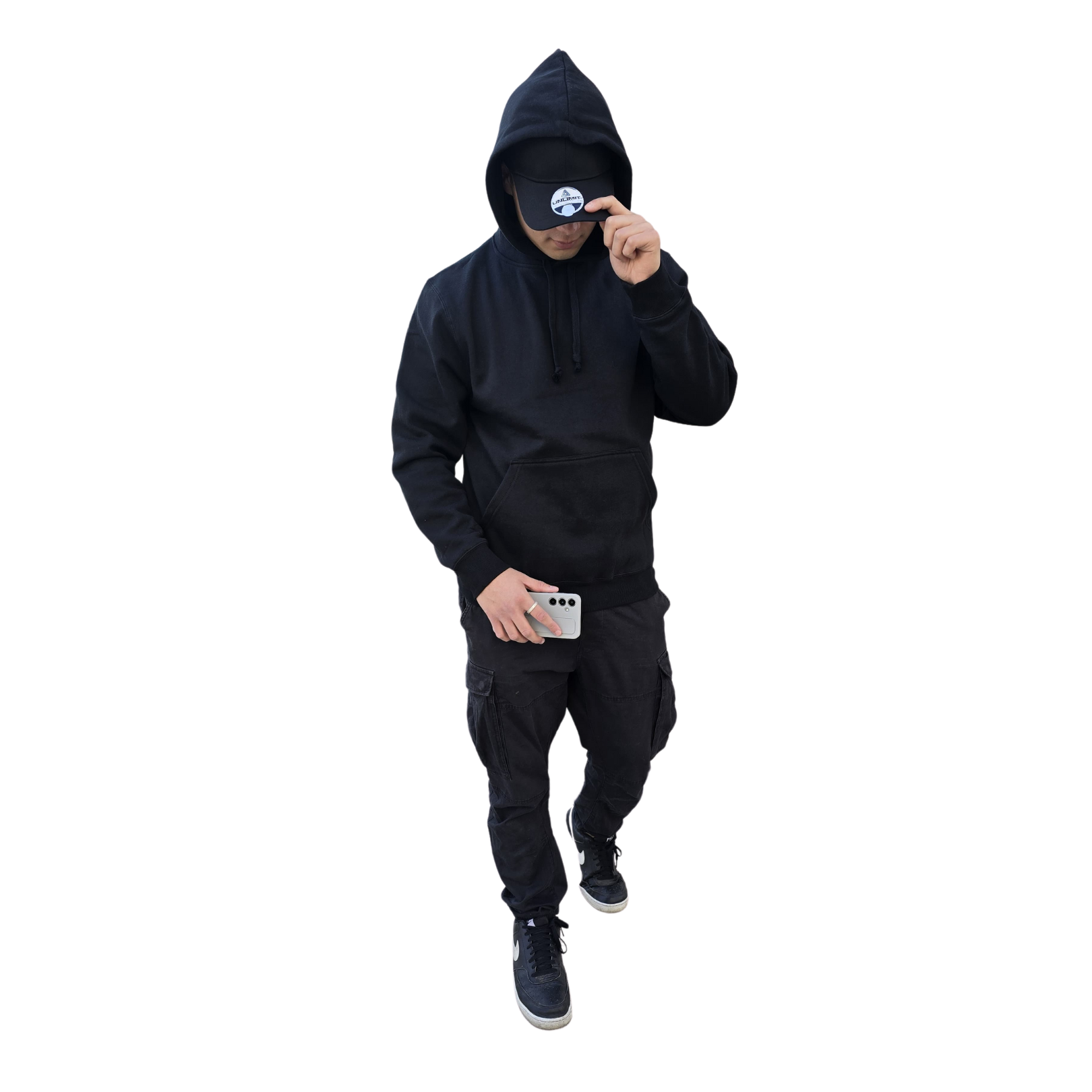 Polerom Canguro Basico Con Capucha Bordar Estampar 500G-2