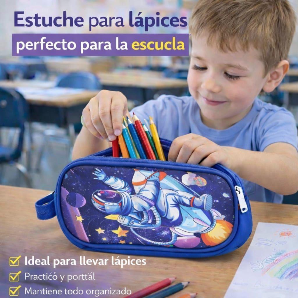 Set Mochila Con Ruedas Escolar Estuche Y Lonchera Infantil-4