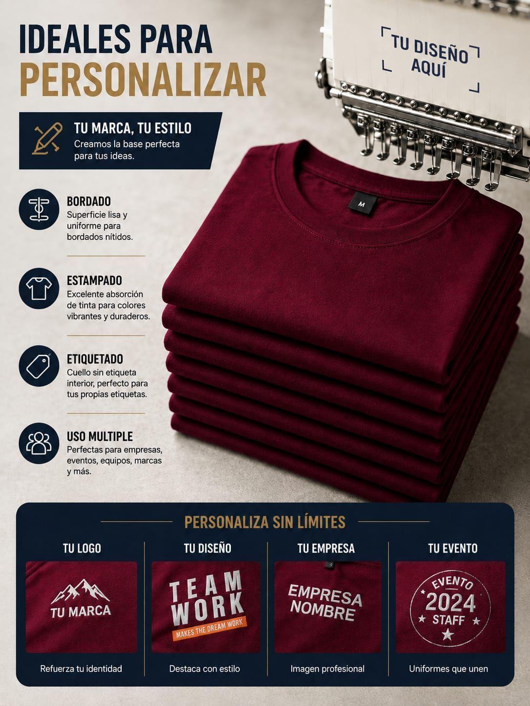 Pack 10 Poleras Basicas 100 Algodon Cuello Redondo 200g Manga Corta-3