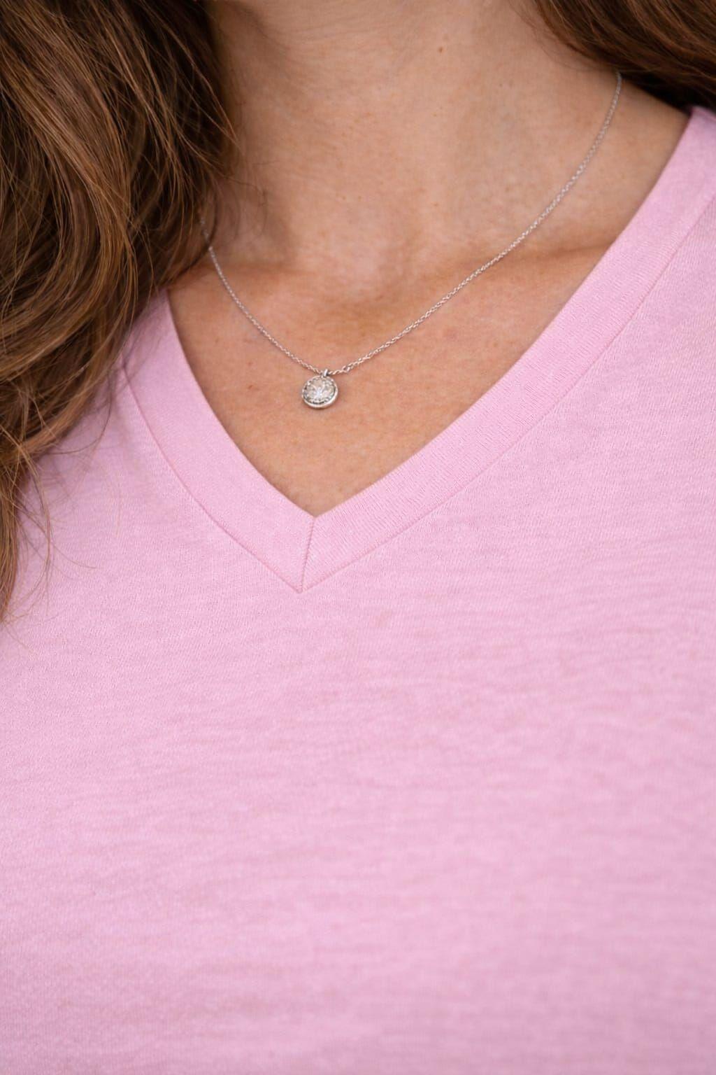 Polera Cuello V 100 Algodon Manga Corta Basicas Estampar Unisex-3